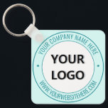 Porte-clés Personalized Business Logo and Text Keychain Gift<br><div class="desc">Custom Colors and Font - Your Business Logo and Text Promotional Modern Keychain / Gift - Add Your Logo / Image , Name / Company , Website / More - Resize and move or remove and add elements / image with Customization tool. Choose / Add Your Background and Text Colors...</div>