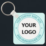 Porte-clés Personalized Business Logo and Text Keychain Gift<br><div class="desc">Custom Colors and Font - Your Business Logo and Text Promotional Modern Keychain / Gift - Add Your Logo / Image , Name / Company , Website / More - Resize and move or remove and add elements / image with Customization tool. Choose / Add Your Background and Text Colors...</div>
