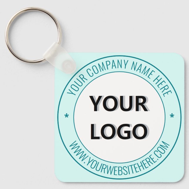 Porte-clés Personalized Business Logo and Text Keychain Gift (Recto)