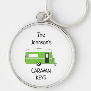 Porte-clés Personalized Caravan Keys name