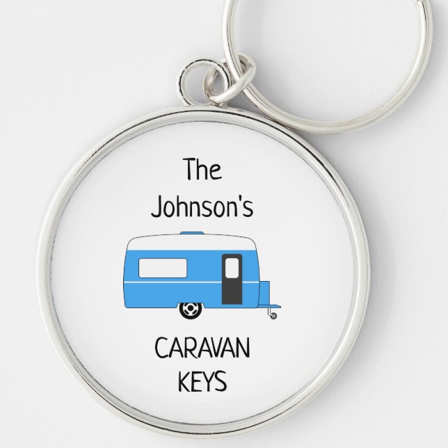 Porte-clés Personalized Caravan Keys name (Devant)