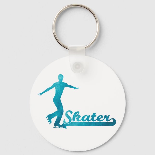 Porte-clés Personalized Custom Figure Skate Giftware (Recto)