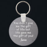 Porte-clés Personalized dad, life gave me the gift of you!<br><div class="desc">Father,  Keychain,  Step-Dad,  Dad,  Daddy,  Key Chain,  Stepdad,  Hand Stamped,  Father's Day,  Gift,  Gift for Him,  Personalized. *** if you encounter any design problem or need help,  you can contact me for assistance.***</div>