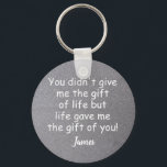 Porte-clés Personalized dad, life gave me the gift of you!<br><div class="desc">Father,  Keychain,  Step-Dad,  Dad,  Daddy,  Key Chain,  Stepdad,  Hand Stamped,  Father's Day,  Gift,  Gift for Him,  Personalized. *** if you encounter any design problem or need help,  you can contact me for assistance.***</div>