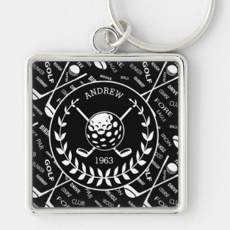 Porte-clés Personalized golfer stylish golf logo