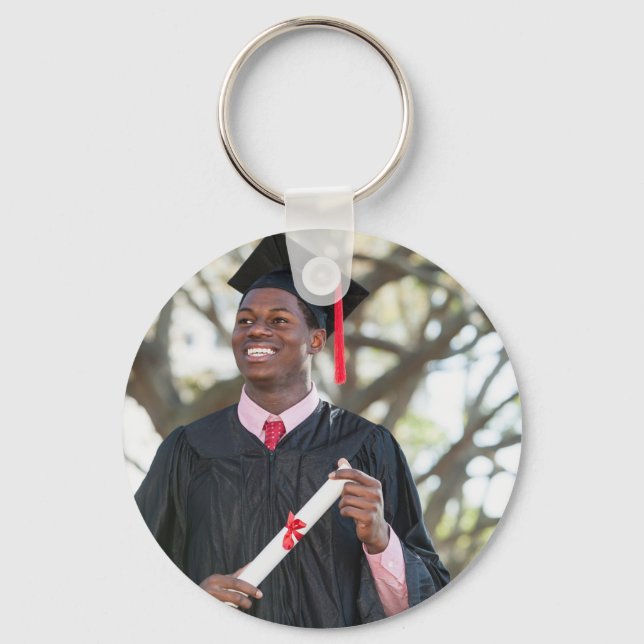 Porte-clés Personalized Graduation Photo Keepsake Memory Gift (Recto)