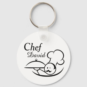 Porte-clés Personalized Illustrated Chef