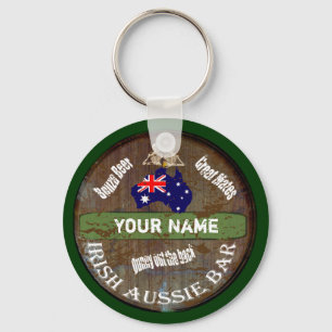 Porte-clés Personalized Irish Aussie pub sign