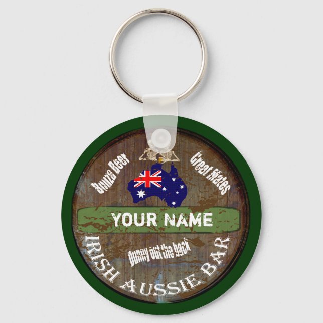 Porte-clés Personalized Irish Aussie pub sign (Recto)