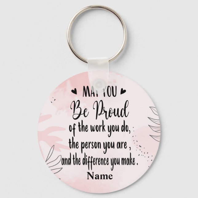 Porte-clés Personalized Leave Gift for Employee Appreciation  (Recto)