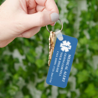 Porte-clés Personalized Medical Alert Medical Information ID