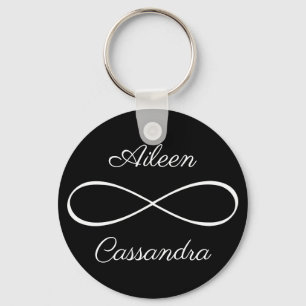 Porte-clés Personalized Names Simple Infinity Symbol Friends