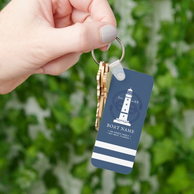 Porte-clés Personalized Nautical lighthouse (main)