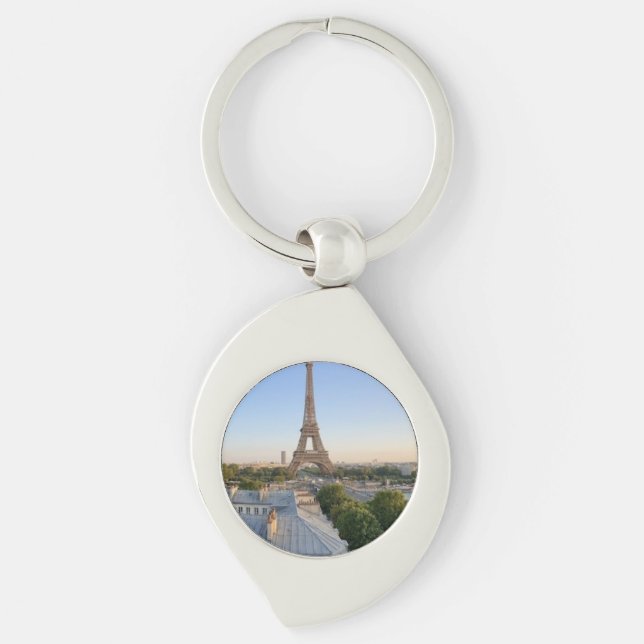 Porte-clés Personalized Paris City Skyline Souvenir  (Devant)