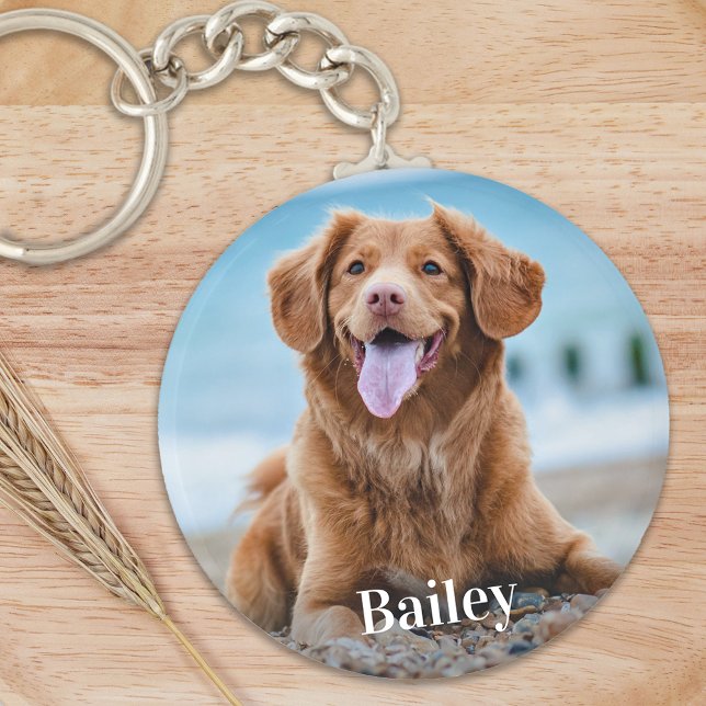 Porte-clés Personalized Pet Photo Dog Lover Keepsake (Créateur téléchargé)