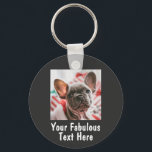 Porte-clés Personalized photo and text<br><div class="desc">Personalized photo and text keychain</div>