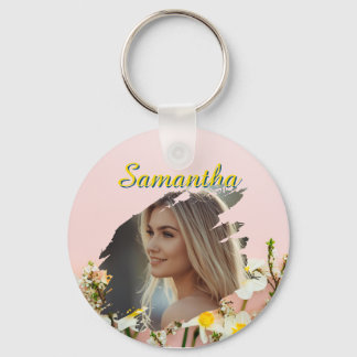 Porte-clés Personalized Photo Keychain | Custom Name Keychain