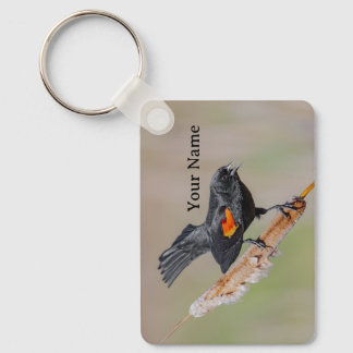 Porte-clés Personalized Red-Winged Blackbird Keychain