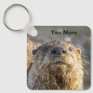 Porte-clés Personalized River Otter Keychain - Add Your Name