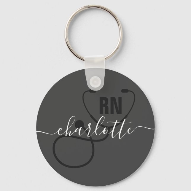 Porte-clés Personalized RN Registered Nurse Graduation (Recto)