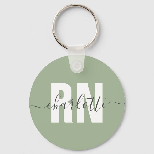 Porte-clés Personalized RN Registered Nurse Graduation Gifts (Recto)