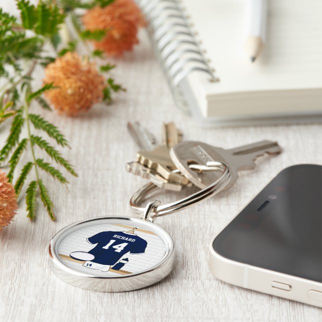 Porte-clés Personalized Rugby Jersey in locker room (Côté)