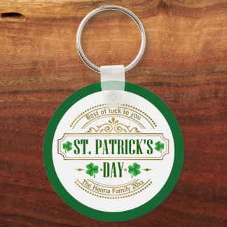 Porte-clés Personalized St. Patrick's Day I Luck of the Irish