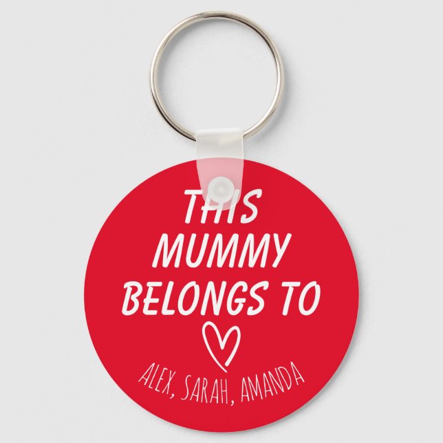 Porte-clés Personalized This Mammy Belongs To, Mother's Day,  (Recto)