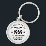 Porte-clés Personalized vintage birthday gift<br><div class="desc">You can add some originality to your wardrobe collection with this vintage classic birthday graphic design with awesome typography font lettering, is a great gift idea for men, women, husbands, wife girlfriend, and a boyfriend who will love this one-of-a-kind artwork. The best amazing and funny holiday present for your happy...</div>