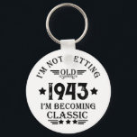 Porte-clés Personalized vintage birthday gift<br><div class="desc">You can add some originality to your wardrobe collection with this vintage classic birthday graphic design with awesome typography font lettering, is a great gift idea for men, women, husbands, wife girlfriend, and a boyfriend who will love this one-of-a-kind artwork. The best amazing and funny holiday present for your happy...</div>