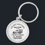 Porte-clés Personalized vintage birthday gift idea<br><div class="desc">You can add some originality to your wardrobe collection with this vintage classic truck graphic design with awesome typography font lettering, is a great gift idea for men, women, husbands, wife girlfriend, and a boyfriend who will love this one-of-a-kind artwork. The best amazing and funny holiday present for your happy...</div>