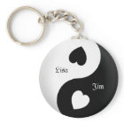 Personalized Yin Yang Love Key Chain