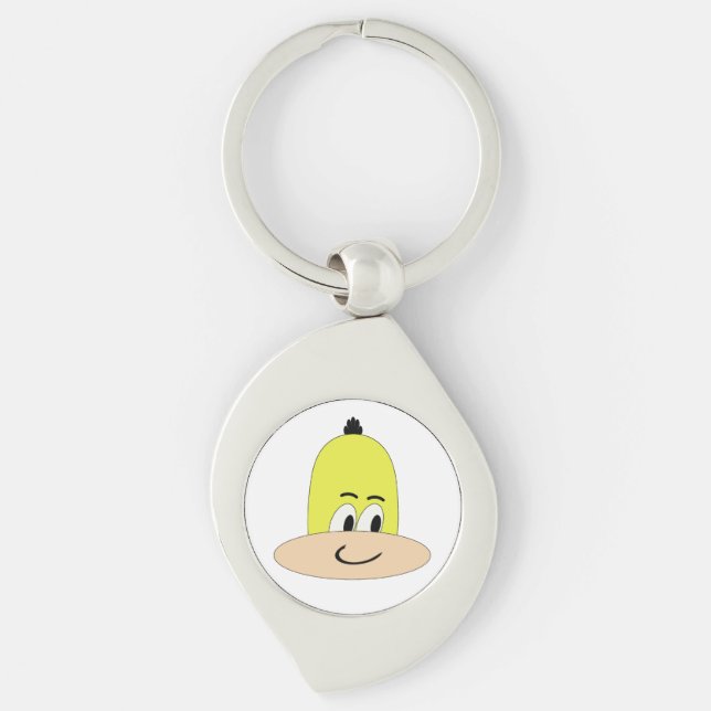 Porte-clés Personnage de dessin animé drôle et mignon (Devant)