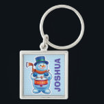 Porte-clés Personnages de Christmas Snowman sur Key Ring pers<br><div class="desc">Personnages de Christmas Snowman sur Key Ring personnalisé.
Personnages de Christmas Snowman sur Key Ring personnalisé. Une variété de personnages de snowman traînent,  skient et patinent. Faites attention à l'assortiment avec les personnages musiciens de la neige qui tambourinent et qui jouent aussi. Disponible sur d'autres cadeaux et produits.</div>