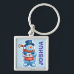 Porte-clés Personnages de Christmas Snowman sur Key Ring pers<br><div class="desc">Personnages de Christmas Snowman sur Key Ring personnalisé.
Personnages de Christmas Snowman sur Key Ring personnalisé. Une variété de personnages de snowman traînent,  skient et patinent. Faites attention à l'assortiment avec les personnages musiciens de la neige qui tambourinent et qui jouent aussi. Disponible sur d'autres cadeaux et produits.</div>