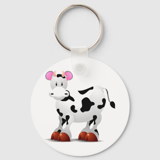 Porte-clés Personnages de dessin animé de la vache adorable (Recto)