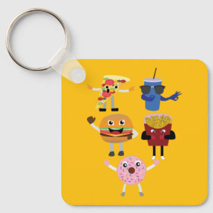 Porte-clés Personnages de nourriture
