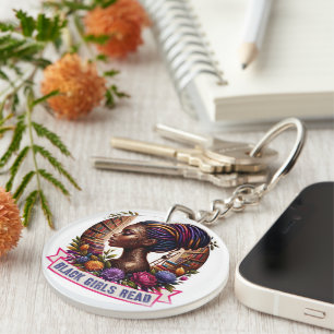 Porte-clés personnalisable avec logo Black Girls R