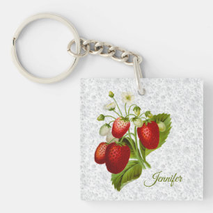 Porte-clés personnalisé à la fraise