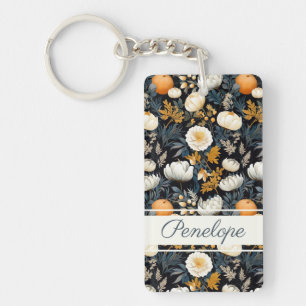 Porte-clés personnalisé à motif de citrouille