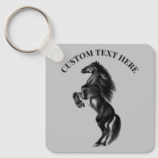 Porte-clés personnalisé avec cheval