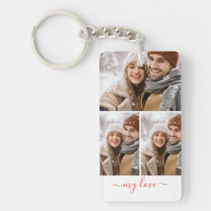 Porte-clés personnalisé avec collage de photos Mon