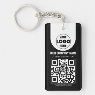 Porte-clés personnalisé avec logo et code QR   Cad