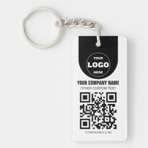 Porte-clés personnalisé avec logo et code QR Cad