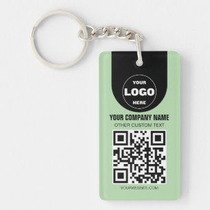 Porte-clés personnalisé avec logo et code QR Obj