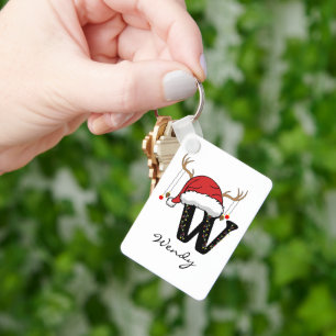 Porte-clés personnalisé avec monogramme alphabet d