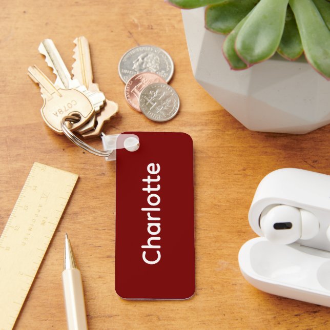 Porte-clés personnalisé avec nom, cadeau accessoir (Bureau)
