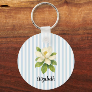 Porte-clés personnalisé avec peinture de magnolia 