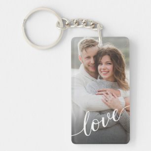 Porte-clés personnalisé avec photo de couple et te