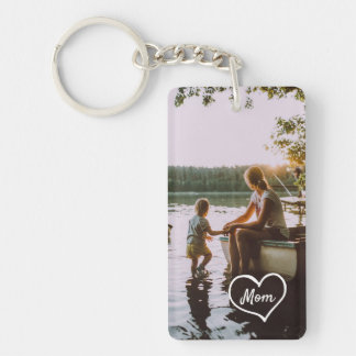Porte-clés personnalisé avec photo de famille en f